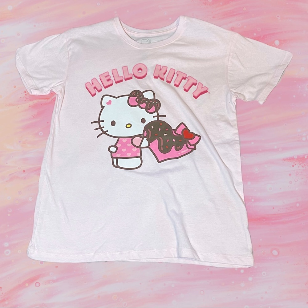 NWT! Hello Kitty Chocolate Covered Heart T-Shirt